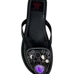 Strange Cvlt Women's Spirit Icon Sandals -Cheap Halloween Store spirit icon sandals alt 2