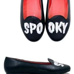 Strange Cvlt Women's Spooky Black Ballet Flats
