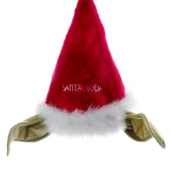 Kurt Adler 14" Star Wars Plush Yoda Santa Hat With Ears