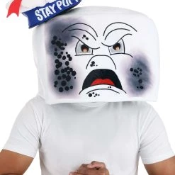 Elope Stay Puft Reversible Adult Hat Mask -Cheap Halloween Store stay puft reversible hat mask alt 4