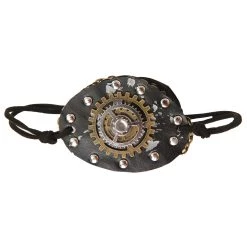 H.M. Smallwares Steampunk Chain Link Eye Patch Accessory