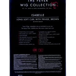 Smiffys Styleable Fever Isabelle Brown Wig -Cheap Halloween Store styleable fever isabelle brown wig back