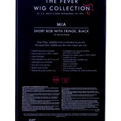 Smiffys Styleable Fever Mia Black Wig -Cheap Halloween Store styleable fever mia black wig back