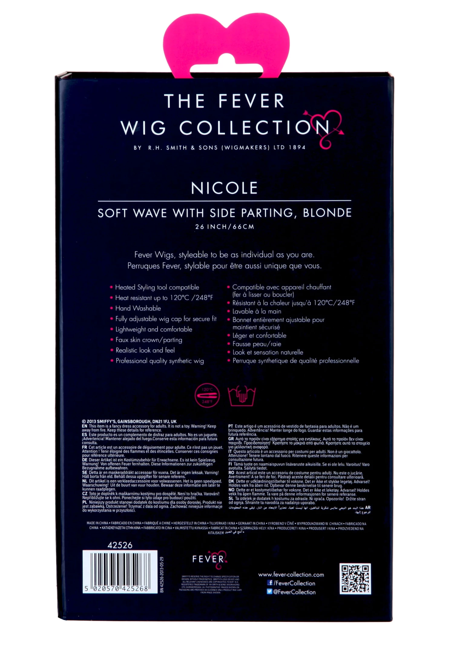 Smiffys Styleable Fever Nicole Blonde Wig 4 Smiffys Styleable Fever Nicole Blonde Wig - Image 4