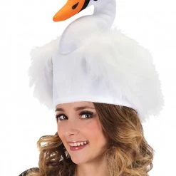 Elope Adult Swan Plush Costume Hat