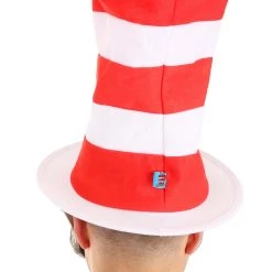 Elope The Cat In The Hat Latex Mask & Hat Kit -Cheap Halloween Store the cat in the hat latex mask hat kit alt 3