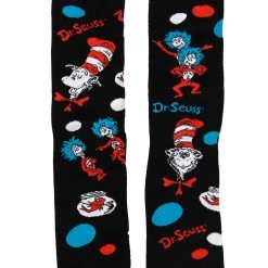 Elope The Cat In The Hat Pattern Socks Adult's -Cheap Halloween Store the cat in the hat pattern socks adult alt 2