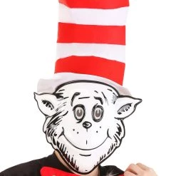 Elope The Cat In The Hat Vacuform Mask & Hat Kit -Cheap Halloween Store the cat in the hat vacuform mask hat kit alt 3