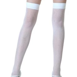 Leg Avenue Women's Thigh High White Stockings