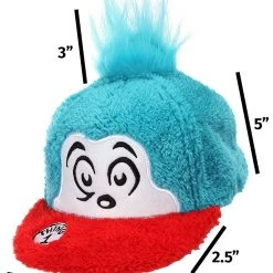 Elope Dr. Seuss | Thing 1 Fuzzy Cap -Cheap Halloween Store thing 1 fuzzy cap alt 6