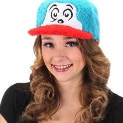 Elope Dr Seuss | Thing 2 Fuzzy Cap -Cheap Halloween Store thing 2 fuzzy cap alt 2