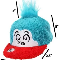 Elope Dr Seuss | Thing 2 Fuzzy Cap -Cheap Halloween Store thing 2 fuzzy cap alt 6