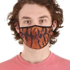Scratch Tracks Tiger Protective Fabric Face Covering Mask