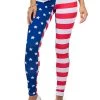 Tipsy Elves American Flag Leggings For Women