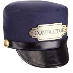 Elope Train Conductor Costume Hat For Kids -Cheap Halloween Store train conductor hat alt 4