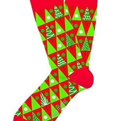 DM Merchandising The Two Left Feet Christmas Pine Grove Adult Socks