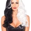 Leg Avenue Two-Tone Long Wavy Villainess Wig