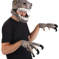 Elope Jawesome Velociraptor Costume Hat & Gloves Set
