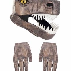 Elope Jawesome Velociraptor Costume Hat & Gloves Set -Cheap Halloween Store velociraptor jawesome hat alt 4
