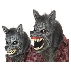 California Costume Collection Grey Werewolf Ani-Motion Mask