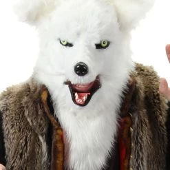 Elope White Fox Mouth Mover Mask