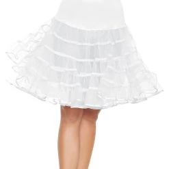 Leg Avenue White Knee Length Petticoat