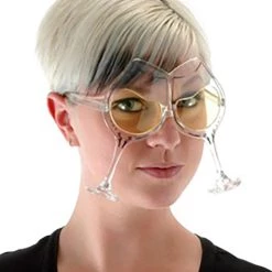 Elope Clear/Yellow Wine Goblet Eyeglasses