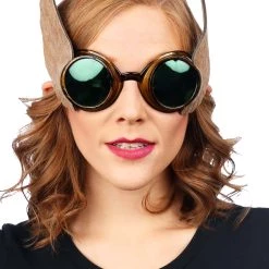 Elope Winged Goggles Gold