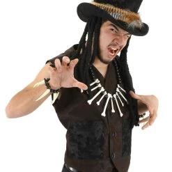 Elope Witch Doctor Plush Costume Hat With Dreadlocks