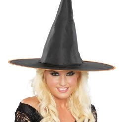 Seasons (HK) Ltd. Classic Witch Hat With Orange Trim
