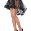 California Costume Collection Womens Black High Low Petticoat