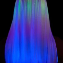 Leg Avenue Women's Black Light Pastel Rainbow Wig -Cheap Halloween Store womens black light pastel rainbow wig alt 4