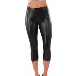 Forum Novelties, Inc Women's Black Metallic Sheen Leggings