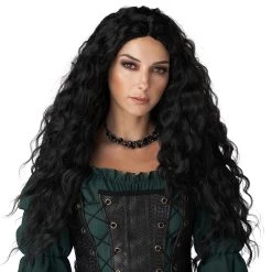 California Costume Collection Black Renaissance Wig For Women