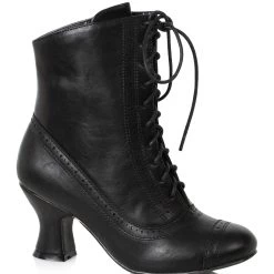 Ellie Black Victorian Boots For Women