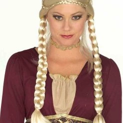Forum Novelties, Inc Blonde Renaissance Braided Wig For Women
