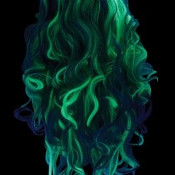 California Costume Collection Gray Glow In The Dark Women's Wig -Cheap Halloween Store womens gray glow in the dark wig alt 4
