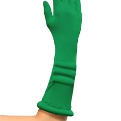 Fun Costumes Women's Green Superhero Gloves