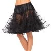 Leg Avenue Women's Knee Length Black Petticoat