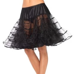 Leg Avenue Women's Knee Length Black Petticoat