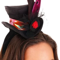 Elope Ladybug Cocktail Mini Top Hat For Women -Cheap Halloween Store womens ladybug cocktail mini top hat alt 2