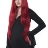 California Costume Collection Long Dark Red Wig For Women