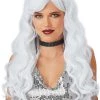 Seasons (HK) Ltd. Long White Wavy Wig For Women