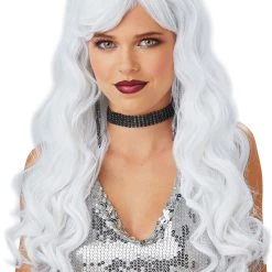 Seasons (HK) Ltd. Long White Wavy Wig For Women