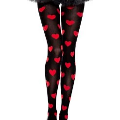 Music Legs Womens Queen Of Hearts Tights