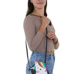 Comeco Women's Rainbow Unicorn Costume Purse -Cheap Halloween Store womens rainbow unicorn purse alt 4