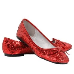 Ellie Women's Red Glitter Flats
