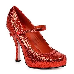 Ellie Women's Red Glitter Heels