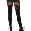 Leg Avenue Seamless Opaque Faux Thigh High Tights For Women