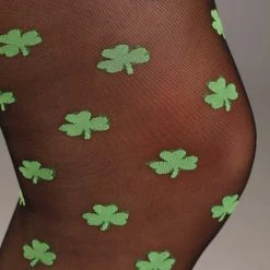 Elope Shamrock Tights For Women -Cheap Halloween Store womens shamrock tights alt 2